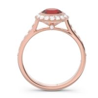 Halo Bezel Pave Paksman Ring