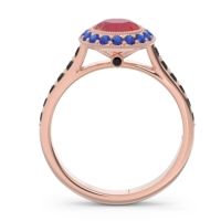 Halo Bezel Pave Paksman Ring