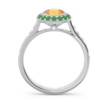 Halo Bezel Pave Paksman Ring