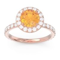 Halo Pave Attala Ring
