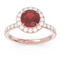 Halo Pave Attala Ring