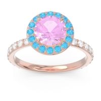 Halo Pave Attala Ring