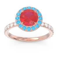 Halo Pave Attala Ring