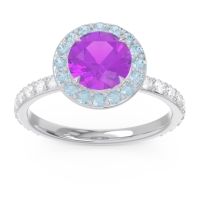 Halo Pave Attala Ring