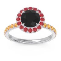 Halo Pave Attala Ring