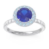 Halo Pave Attala Ring
