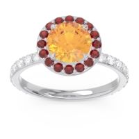Halo Pave Attala Ring