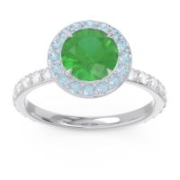 Halo Pave Attala Ring