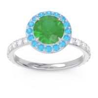 Halo Pave Attala Ring