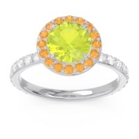 Halo Pave Attala Ring