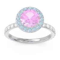 Halo Pave Attala Ring