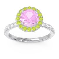 Halo Pave Attala Ring