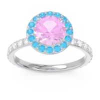 Halo Pave Attala Ring
