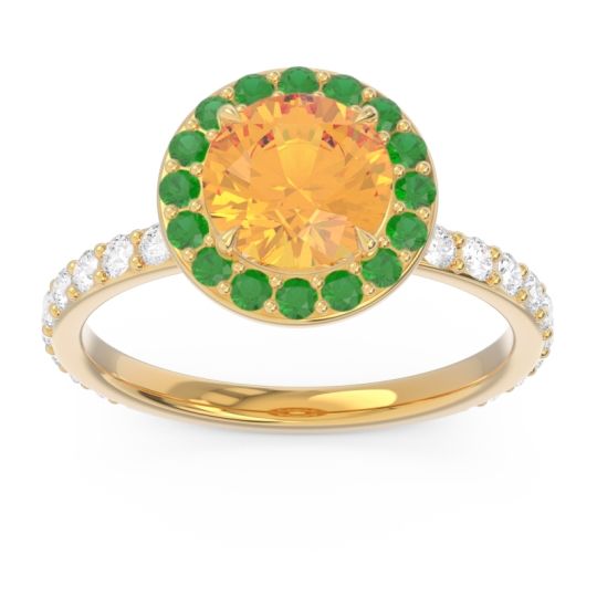 Halo Pave Attala Ring