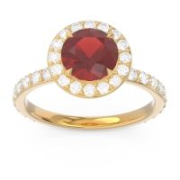 Halo Pave Attala Ring