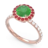 Halo Pave Attala Ring