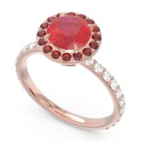 Halo Pave Attala Ring