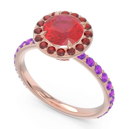 Halo Pave Attala Ring