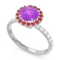 Halo Pave Attala Ring
