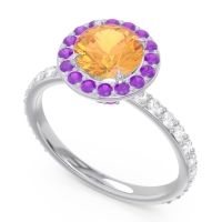Halo Pave Attala Ring