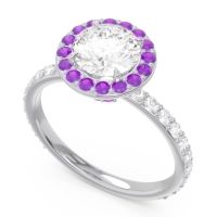 Halo Pave Attala Ring
