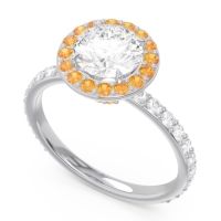 Halo Pave Attala Ring