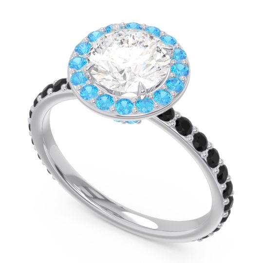 Halo Pave Attala Ring