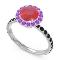 Halo Pave Attala Ring