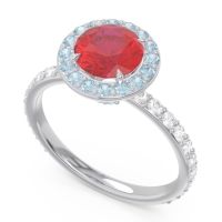Halo Pave Attala Ring