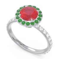 Halo Pave Attala Ring