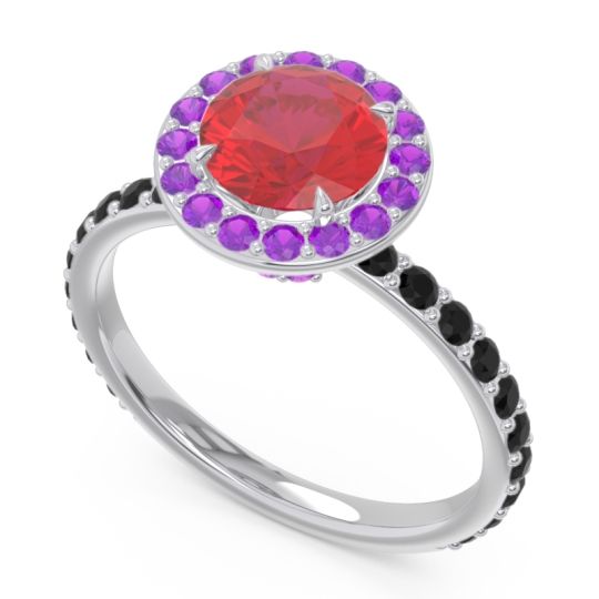 Halo Pave Attala Ring