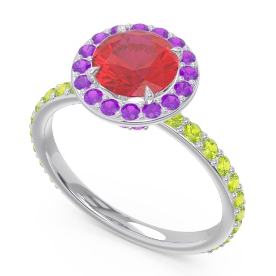 Halo Pave Attala Ring