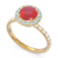 Halo Pave Attala Ring