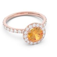 Halo Pave Attala Ring