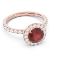 Halo Pave Attala Ring
