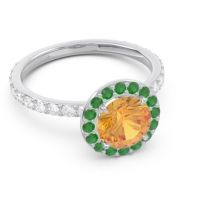 Halo Pave Attala Ring