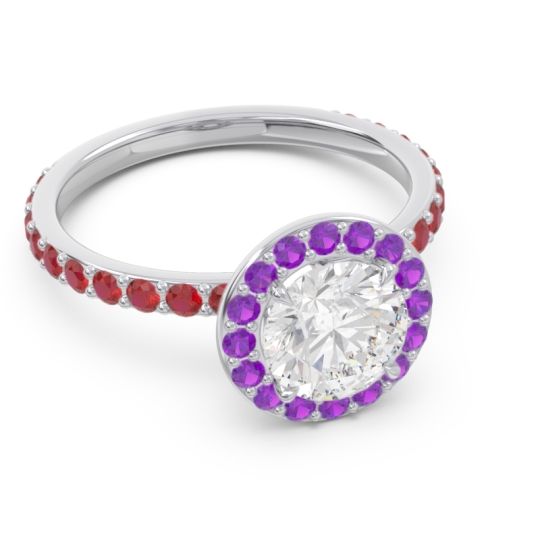 Halo Pave Attala Ring