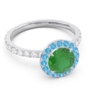 Halo Pave Attala Ring