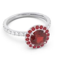 Halo Pave Attala Ring