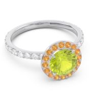 Halo Pave Attala Ring