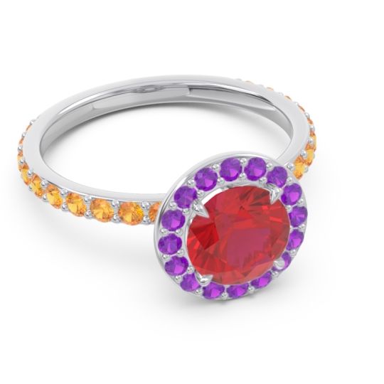 Halo Pave Attala Ring