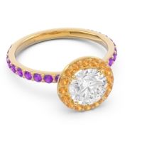 Halo Pave Attala Ring
