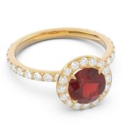 Halo Pave Attala Ring