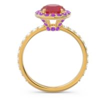 Halo Pave Attala Ring