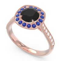 Halo Pave Milgrain Drumara Ring
