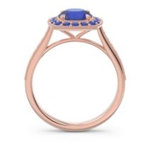Halo Pave Milgrain Drumara Ring