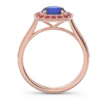 Halo Pave Milgrain Drumara Ring
