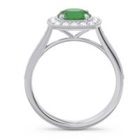 Halo Pave Milgrain Drumara Ring