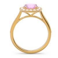 Halo Pave Milgrain Drumara Ring