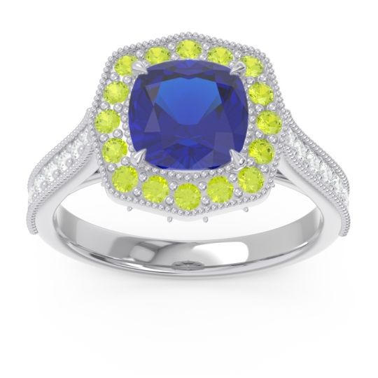 Halo Pave Milgrain Bhraamara Ring